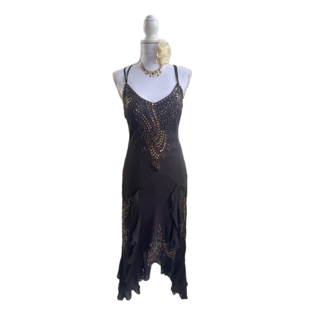 Vintage Y2K Whimsygoth Fairy Sue Wong Midi Dress